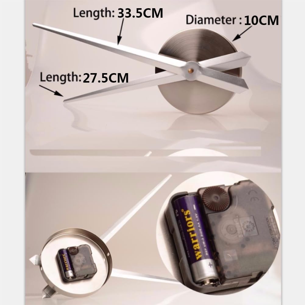 DIY 3D Wall Clock Hands with Quartz Mechanism 1