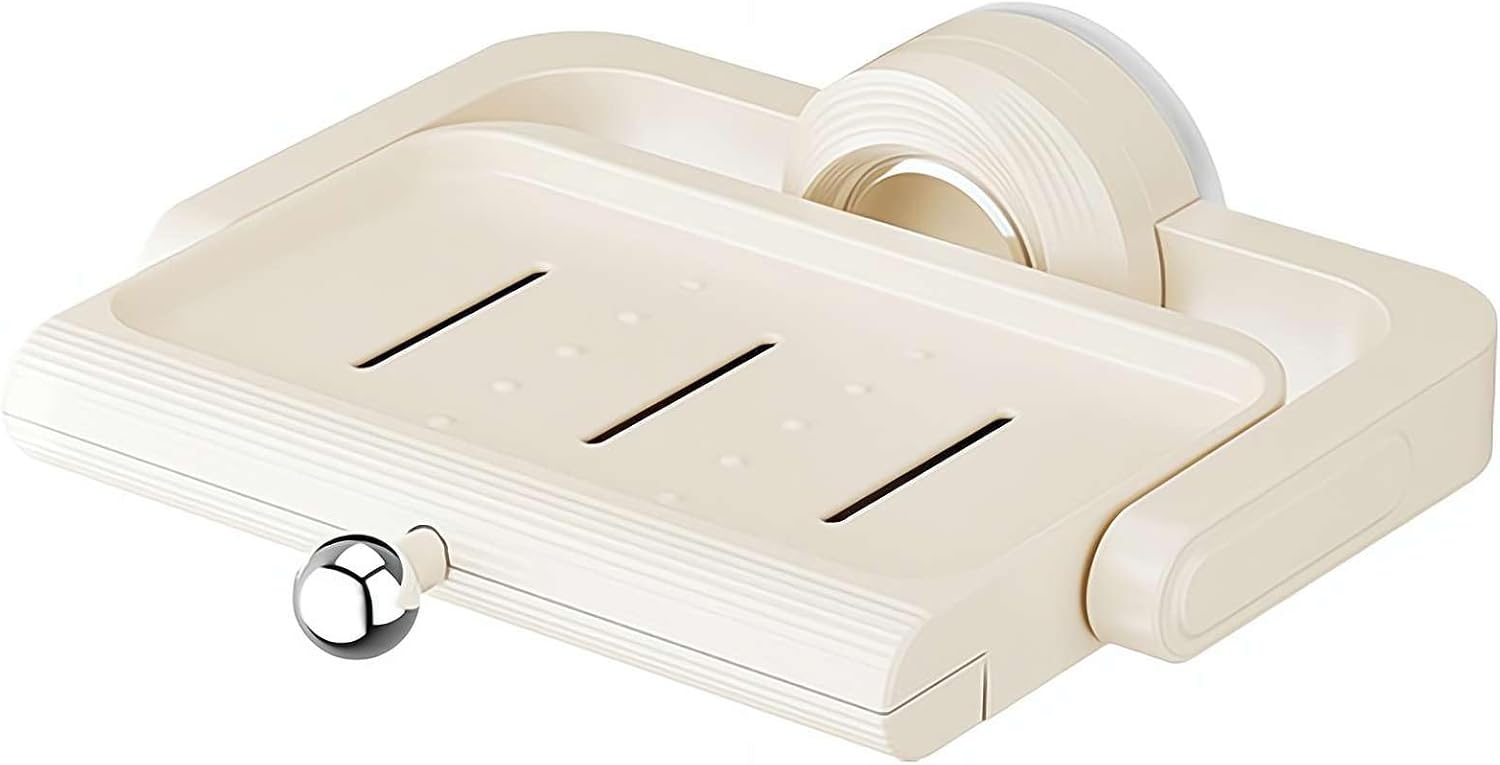 Rotating Suction Soap Holder 360 Wall Mount with Drainage 1