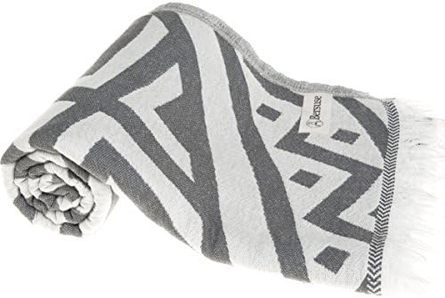 Bersuse 100 Cotton Turkish Beach Towel Set of 6 1