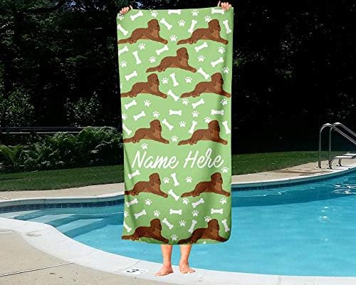 Personalized Pet Golden Retriever Towel for Kids