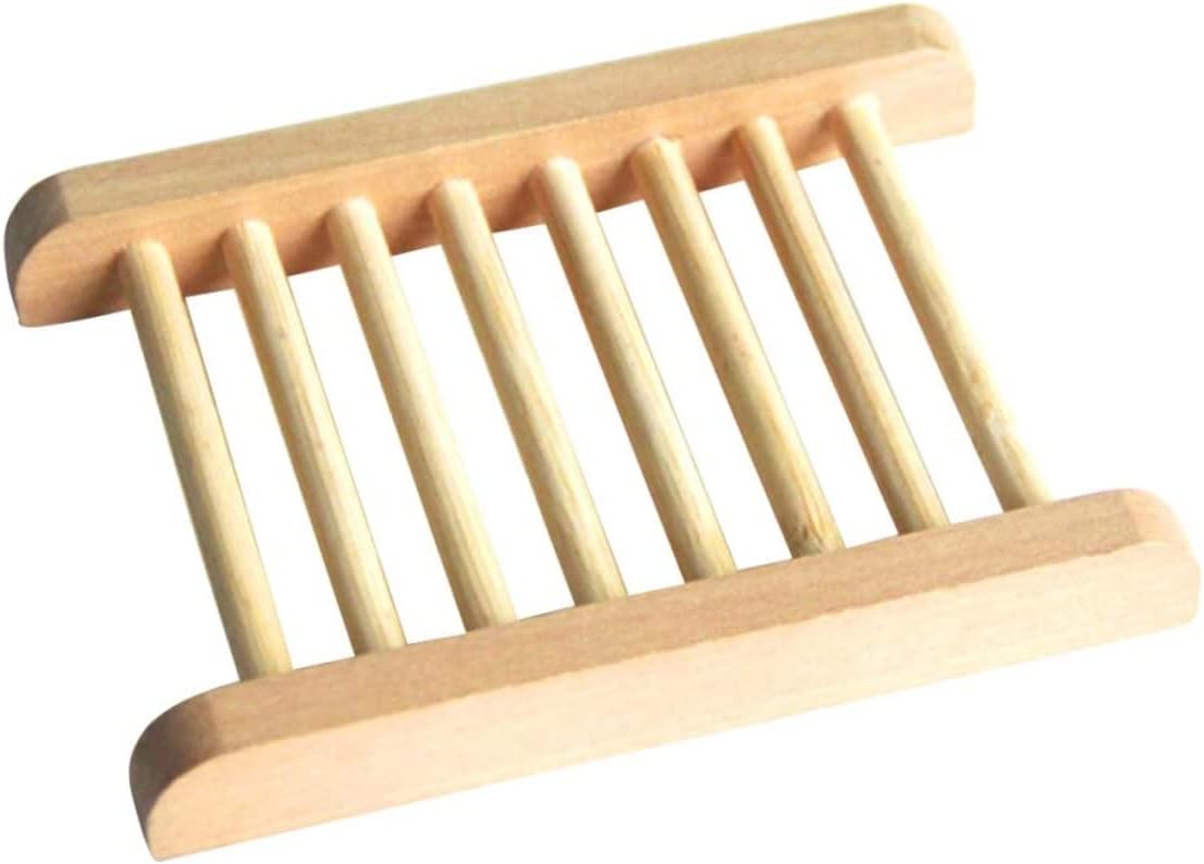 HOOTNEE Wood Soap Dish Holder 2Pcs