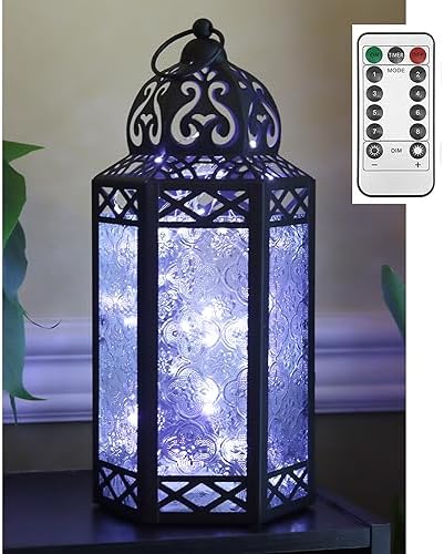 VELA LANTERNS Decorative LED Candle Lanterns Set of 2 1