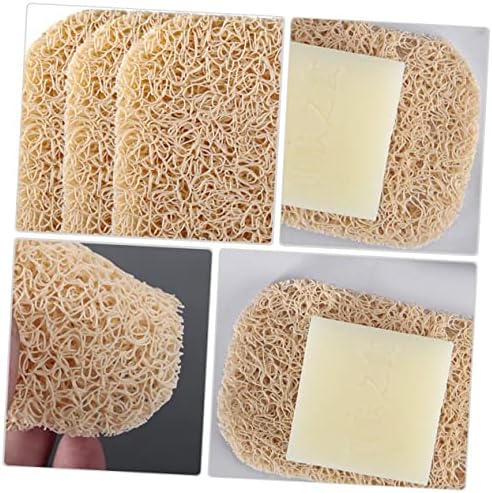 HOOTNEE 3PC PVC Soap Drain Pad Non-Slip Storage Rack