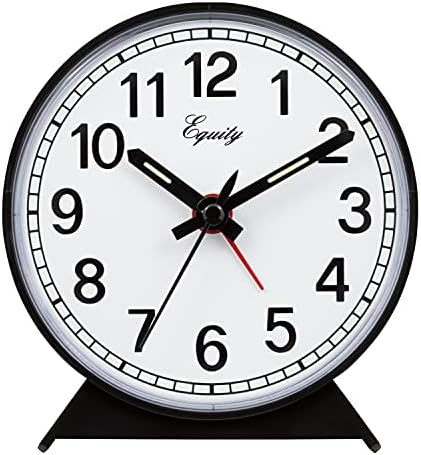 La Crosse Equity 14075 Black Analog Wind-Up Alarm Clock