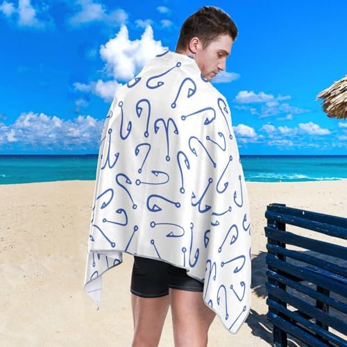 Gredecor Oversized Beach Towel 71x31 Blue 1