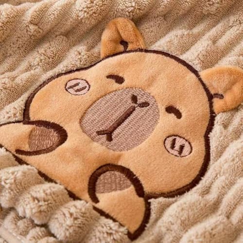 Cute Capybara Bath Towel Set 275x55 Inches 2-Piece