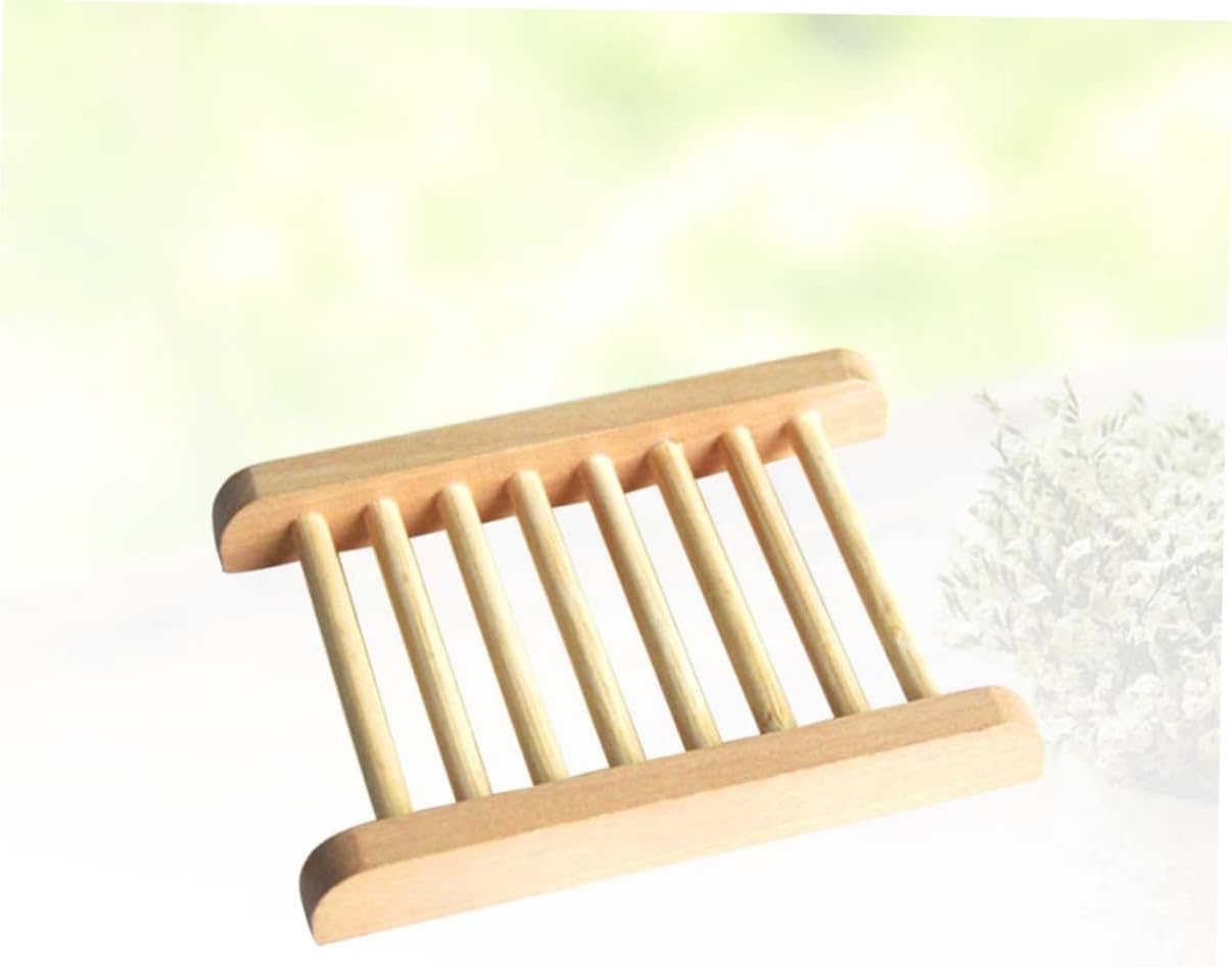 HOOTNEE Wood Soap Dish Holder 2Pcs