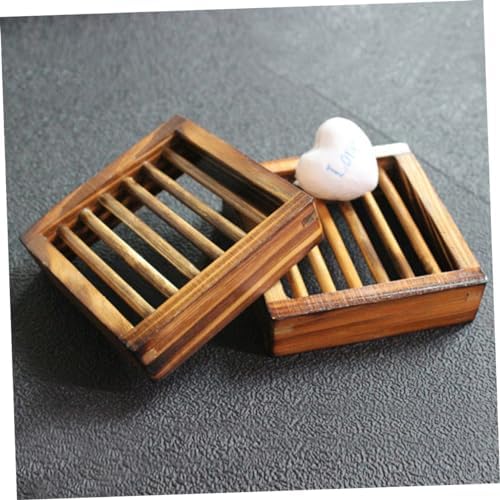Unomor Wooden Soap Dish Hollow Design Sturdy Odorless