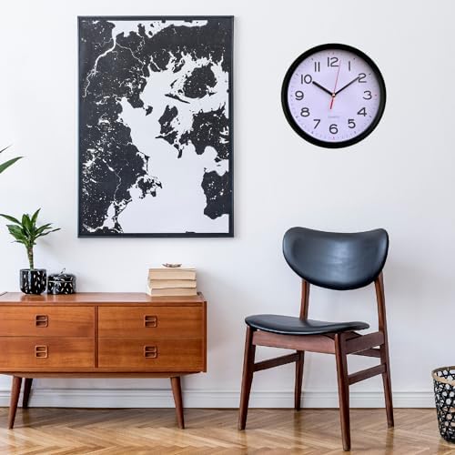 Modern Silent Wall Clock with Large Numbers