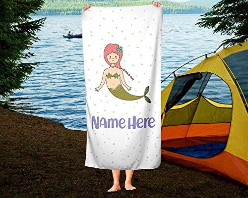 Extra Large Mermaid Towel for Kids - Customizable