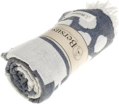 Bersuse 100 Cotton Turkish Towel Set of 3 1