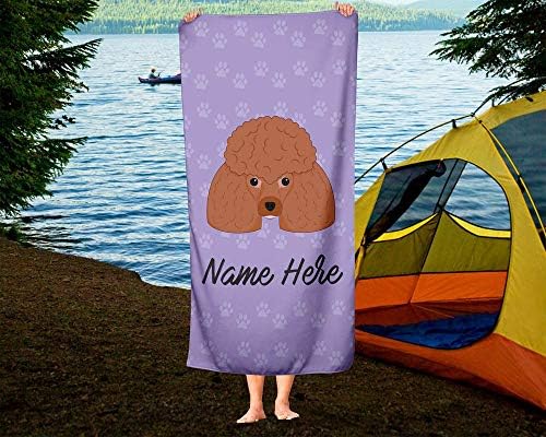 Personalized Pet Poodle Towel for Kids and Adults