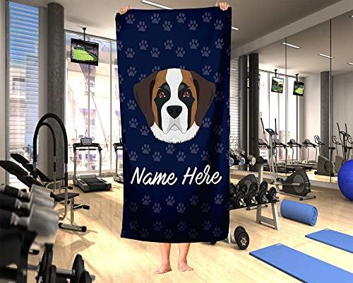 Extra Large Personalized Pet Bernard Towel for Kids and Adults