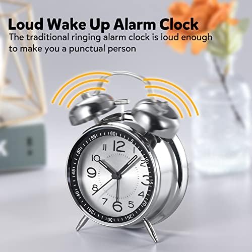 Cadmos Extra Loud Alarm Clock for Heavy Sleepers