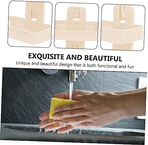 KITANDOVE Adhesive Double Layer Wall Soap Dish