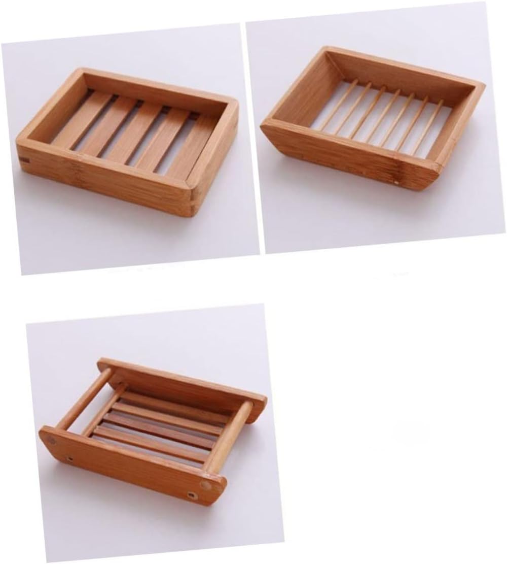 Retro Boat Shaped Wooden Soap Dish with Drainage