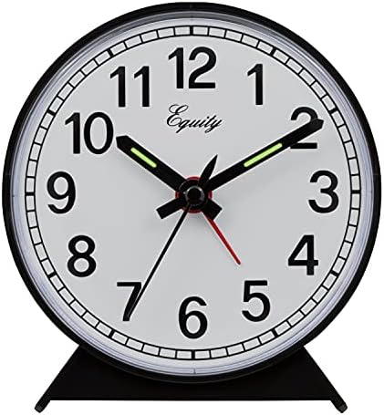 La Crosse Equity 14075 Black Analog Wind-Up Alarm Clock