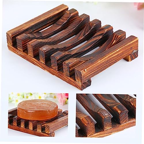 Cabilock Wooden Soap Holder Anti-Slip Bath Rack