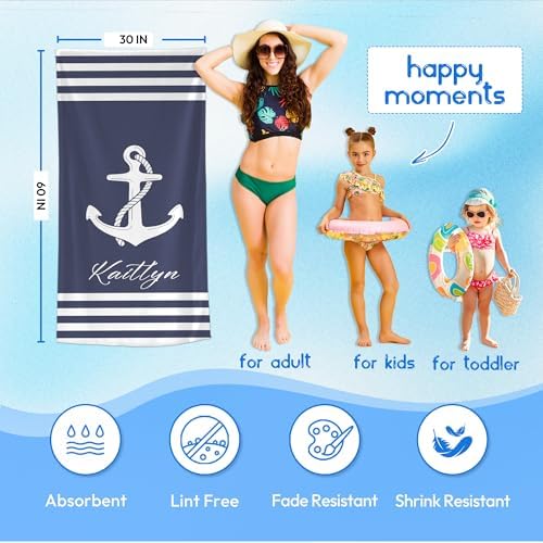 JML Personalized Beach Towel with Name 1