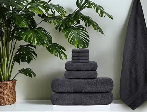 Softolle Luxury 8 Piece Towel Set - Grey 1