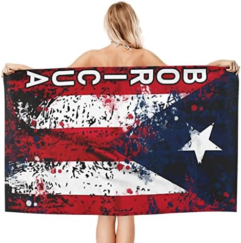 Puerto Rican Flag Microfiber Beach Towels for Kids Adults