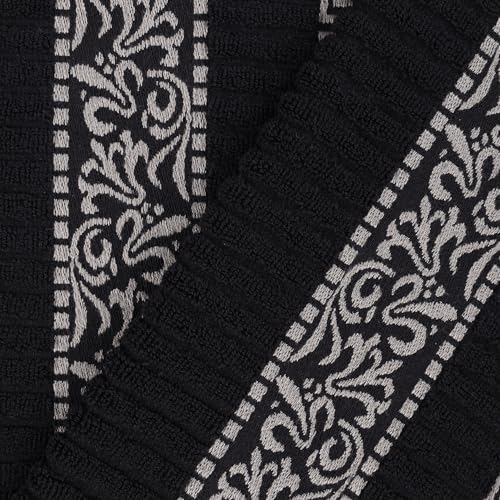 Superior 4-Piece Bath Towel Set with Greek Key Border
