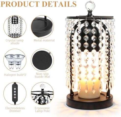 Candle Warmer Lamp with Timer and Dimmer