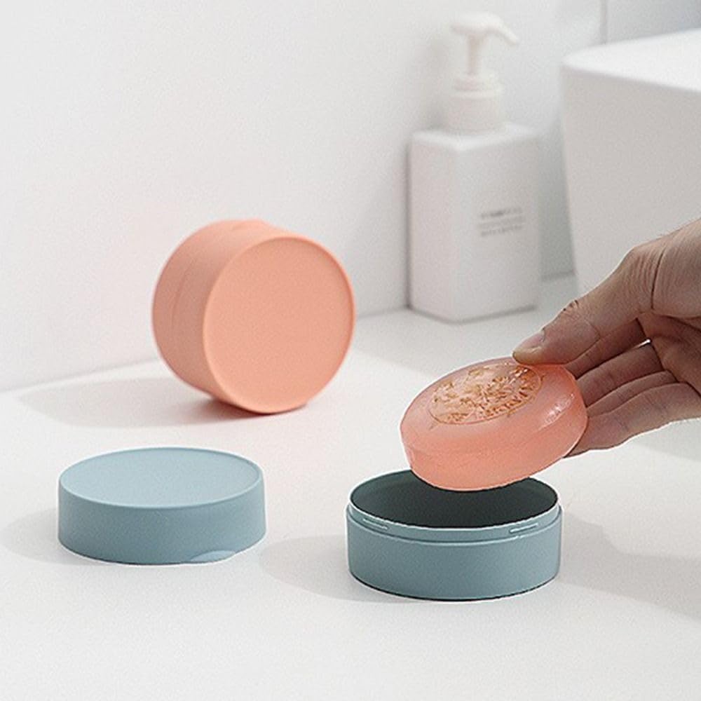 Portable Soap Dish with Lid for Bathroom Travel
