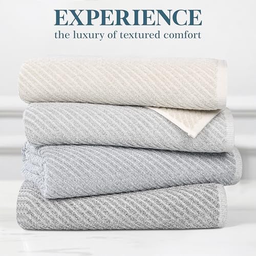 Superior Amelia Denim Blue Towel Set of 6