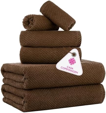 CASA COPENHAGEN Popcorn Towel Set 6 Pieces