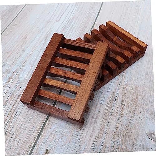 Zerodeko Wood Soap Dish 2pcs Bag Dry Holder