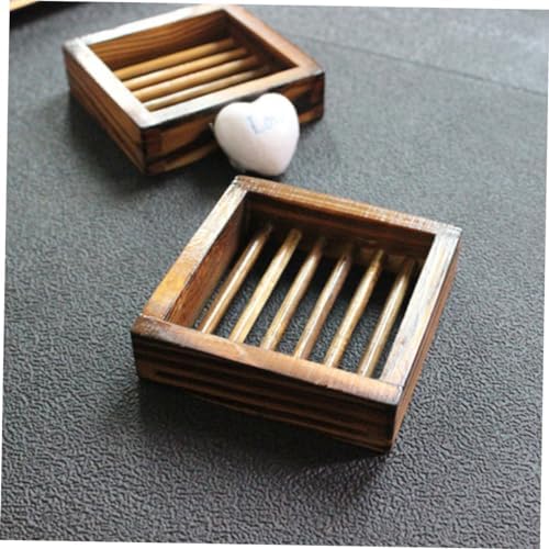 Unomor Wooden Soap Dish Hollow Design Sturdy Odorless