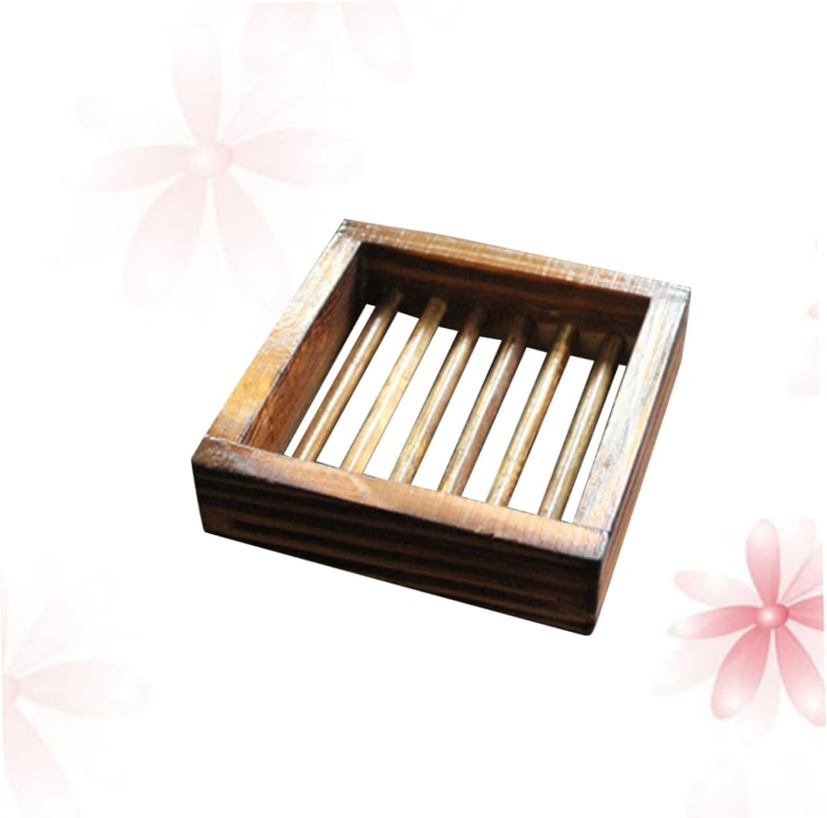 Unomor Wooden Soap Dish Hollow Design Sturdy Odorless