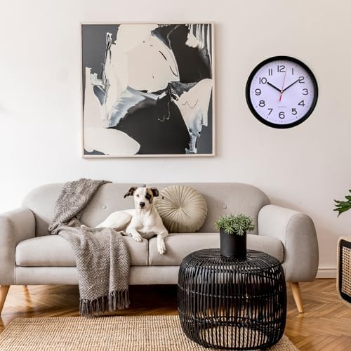 Modern Silent Wall Clock with Large Numbers