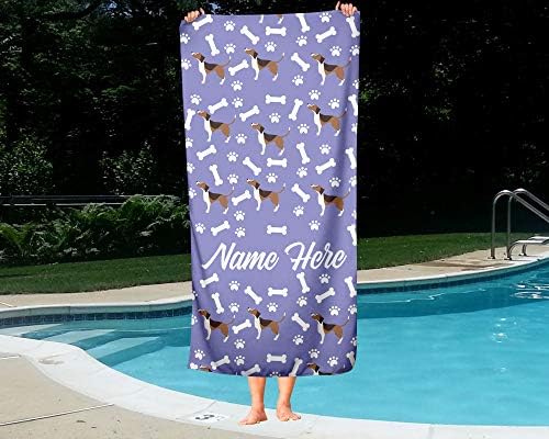 Personalized Beagle Face Beach Towels for Adults and Kids
