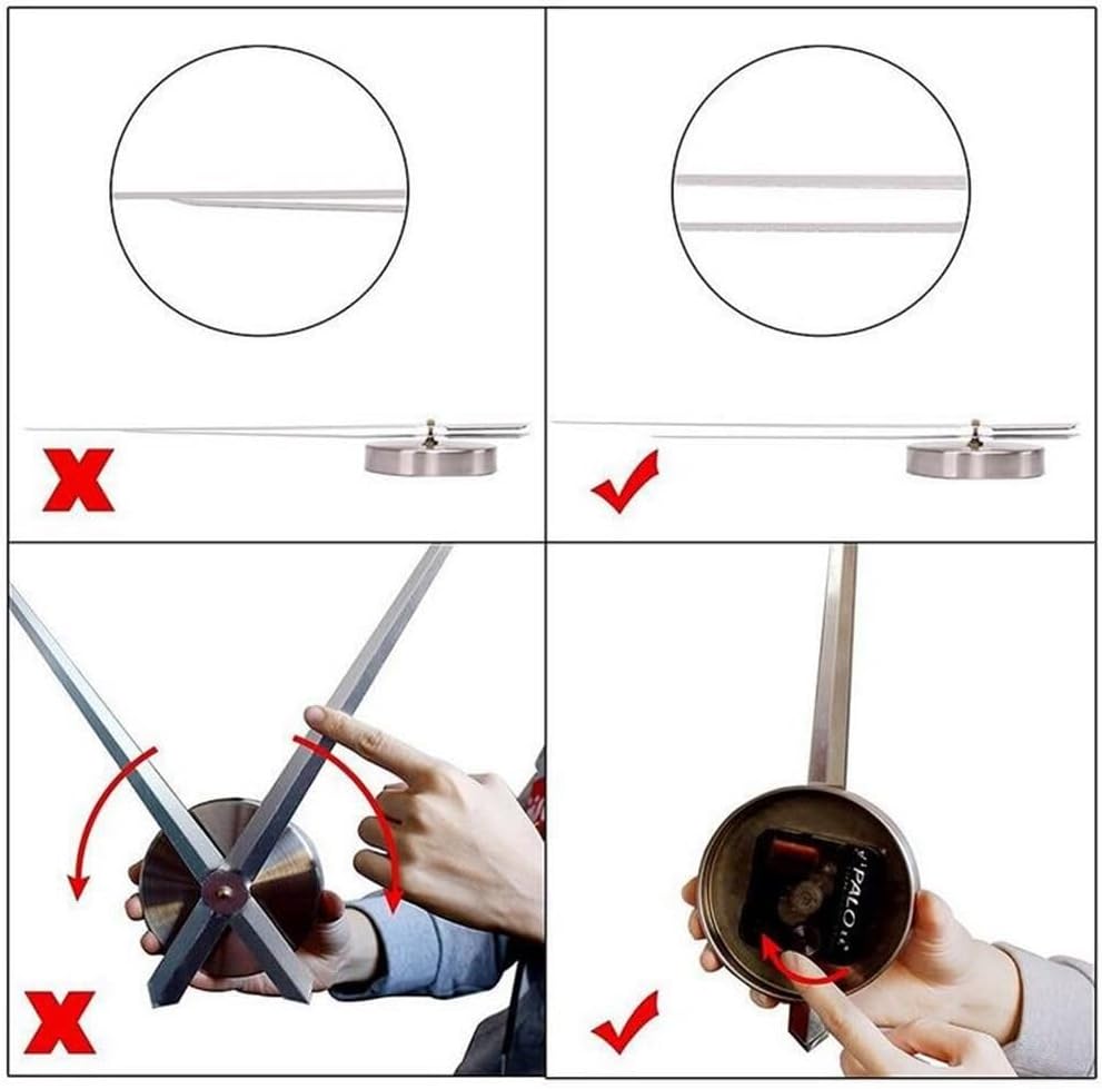 DIY 3D Wall Clock Hands with Quartz Mechanism