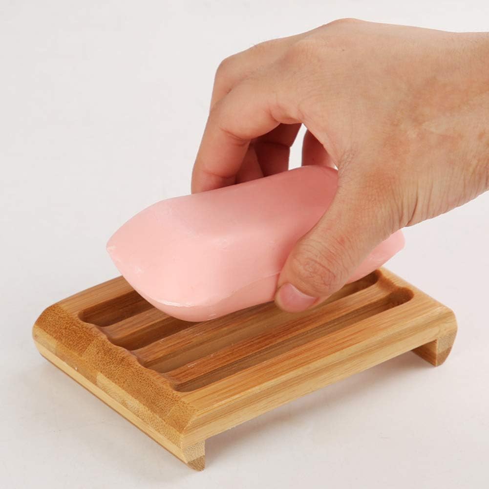 Handcrafted Wooden Soap Holder 433IN Self Draining Bathroom Soap Tray