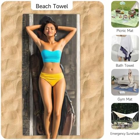 PolXmyxor Magnetic Beach Towel with Buckle 1