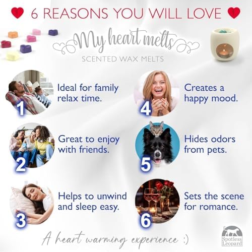Vanilla Wax Melts in Gift Box Heart Shaped 16 x 5g