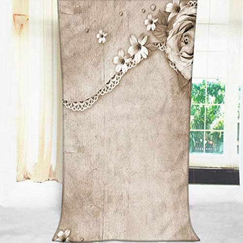 Moslion Vintage Rose Bath Towel 64x32 Inches