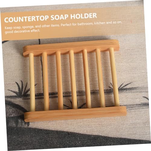 PRETYZOOM Wooden Soap Holder for Bathroom and Shower