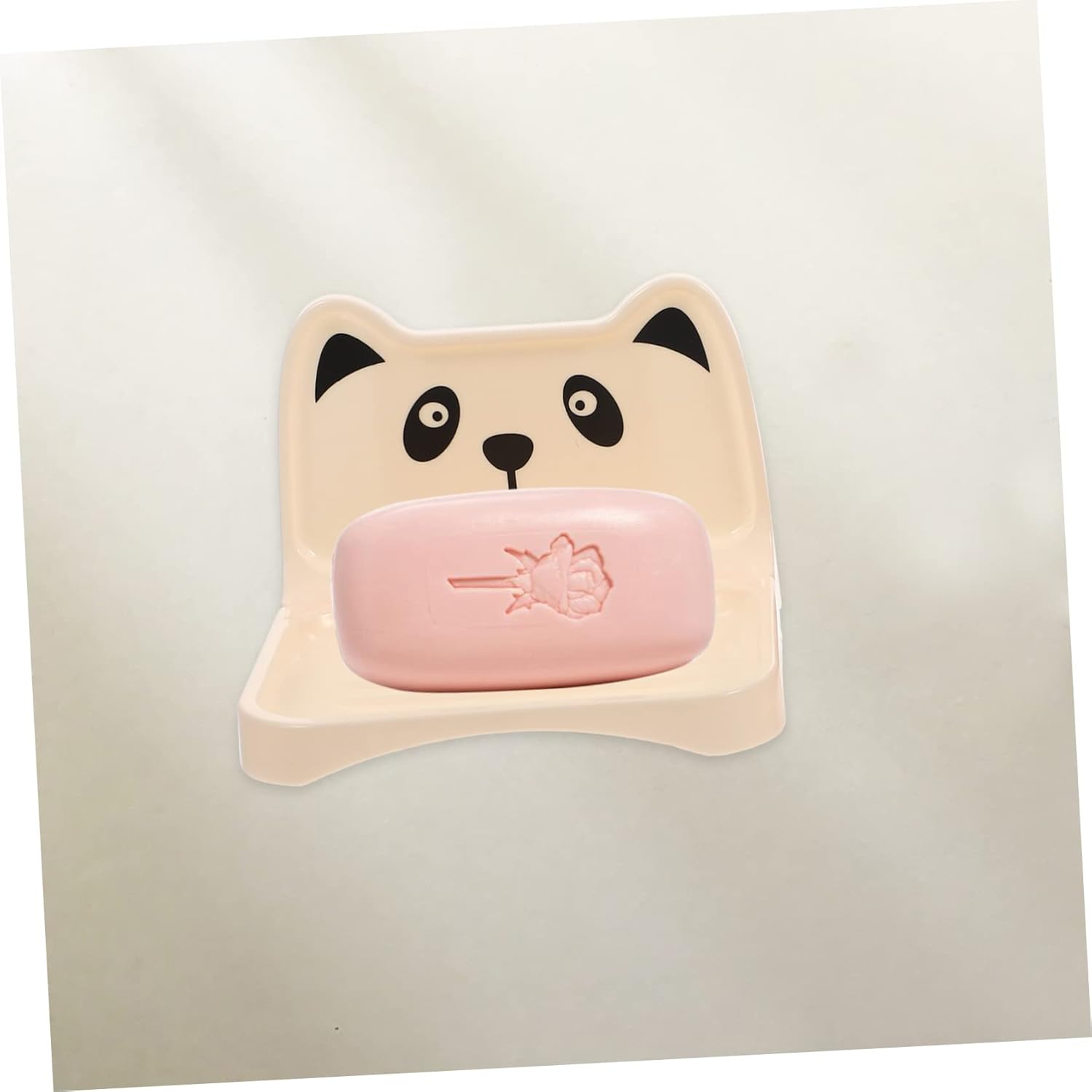 Ciieeo Cartoon Bear Soap Rack 4 Non-Slip Waterproof Holder
