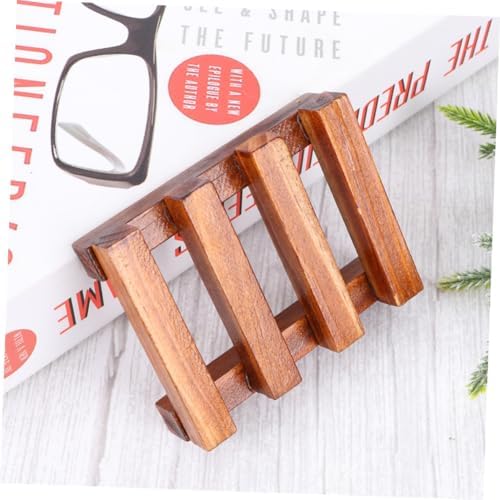 IMIKEYA Wooden Soap Dish for Bathroom Kitchen Shower