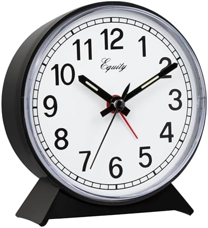 La Crosse Equity 14075 Black Analog Wind-Up Alarm Clock