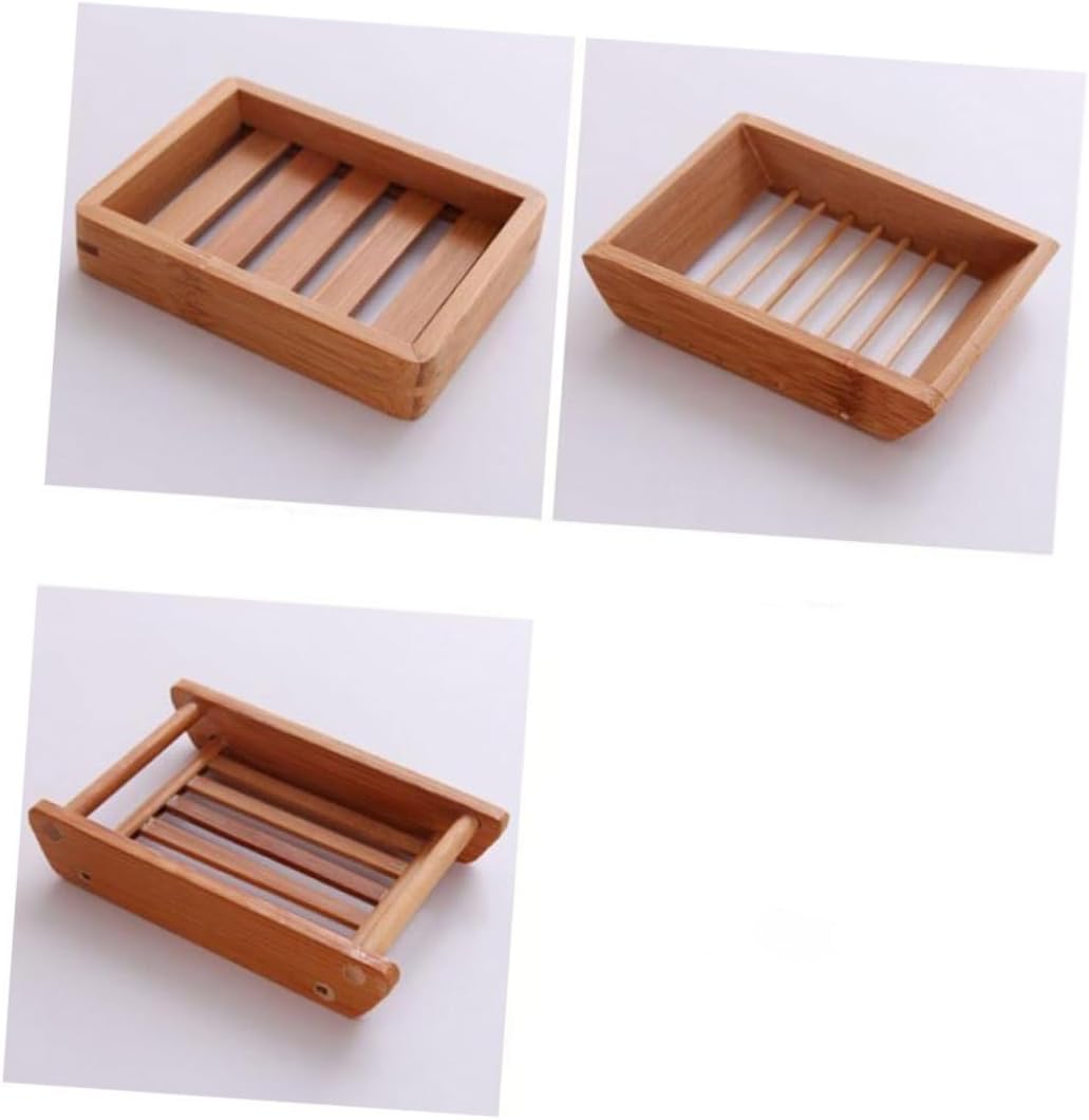 DECHOUS Wooden Soap Tray for Bathroom Drainage