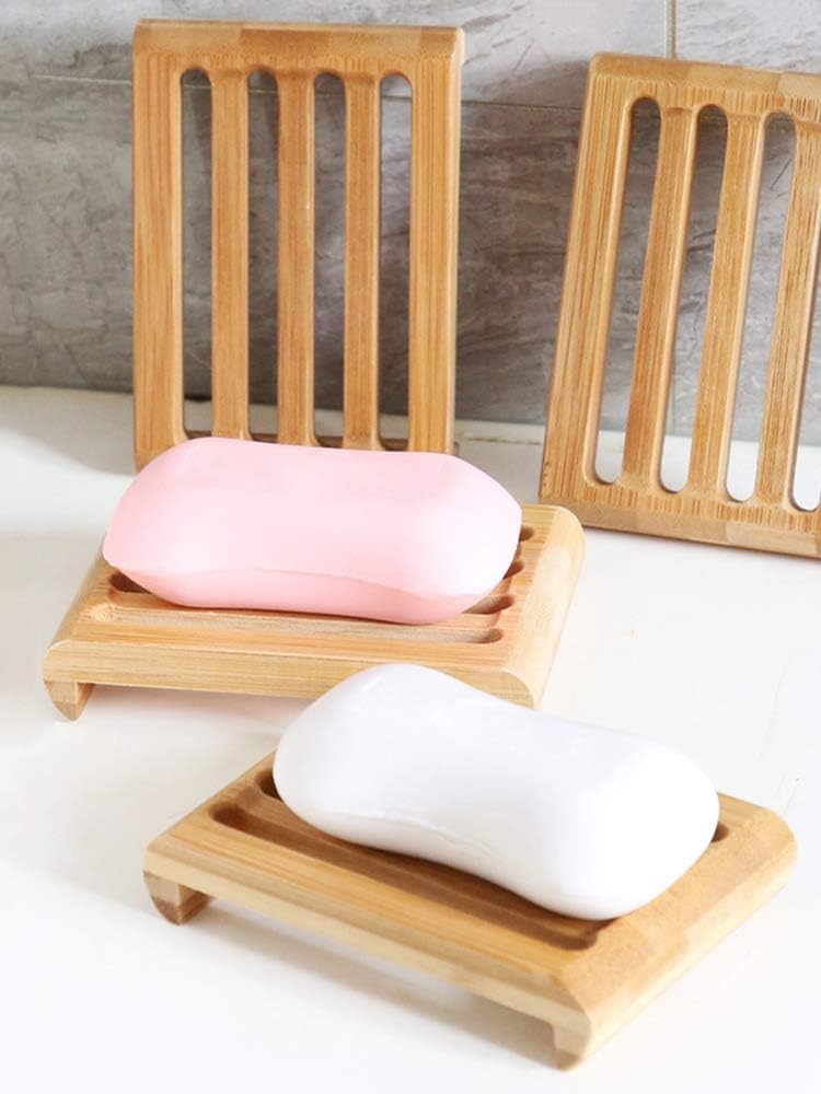 Handcrafted Wooden Soap Holder 433IN Self Draining Bathroom Soap Tray