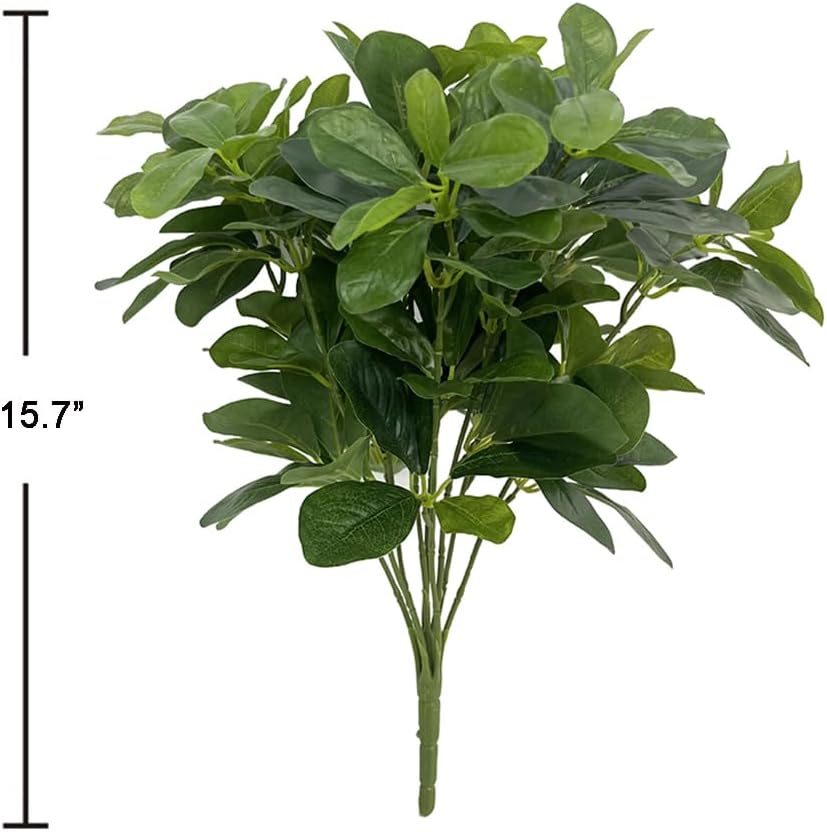 2Pcs Artificial Shrubs Plants 157 Inch Real Touch Greenery