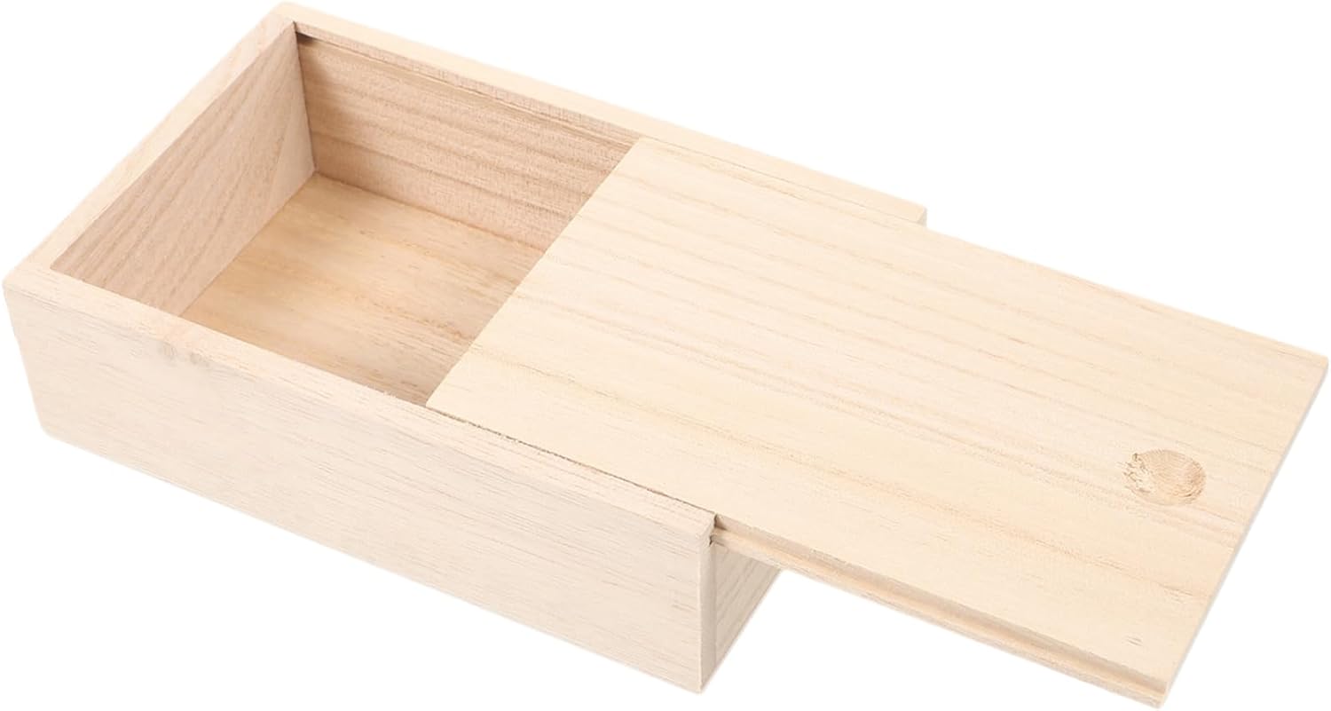 PRETYZOOM Wood Soap Dish with Pullout Lid