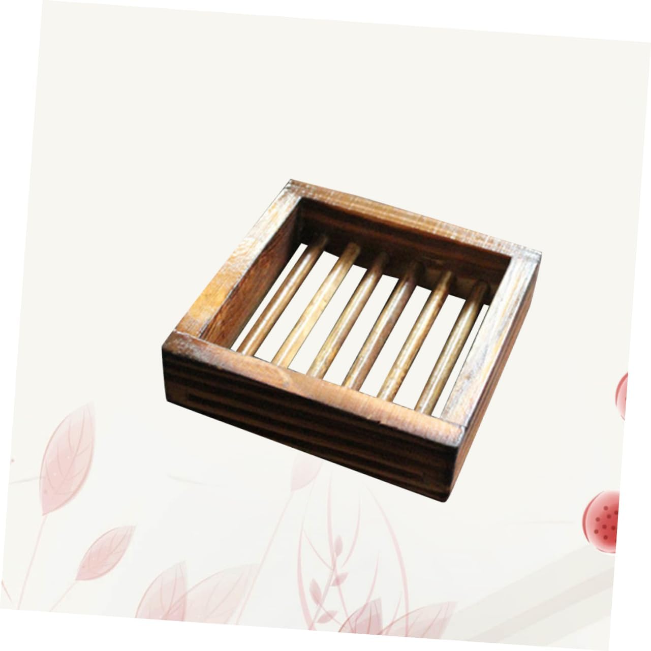 Unomor Wooden Soap Dish Hollow Design Sturdy Odorless