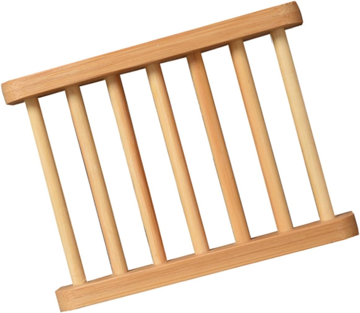 Hemobllo Wooden Soap Holder Natural Design